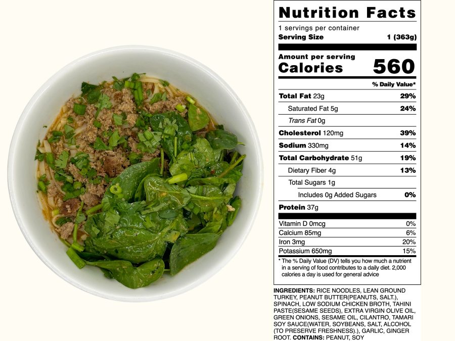 Tan Tan Ground Turkey Noodle Bowl