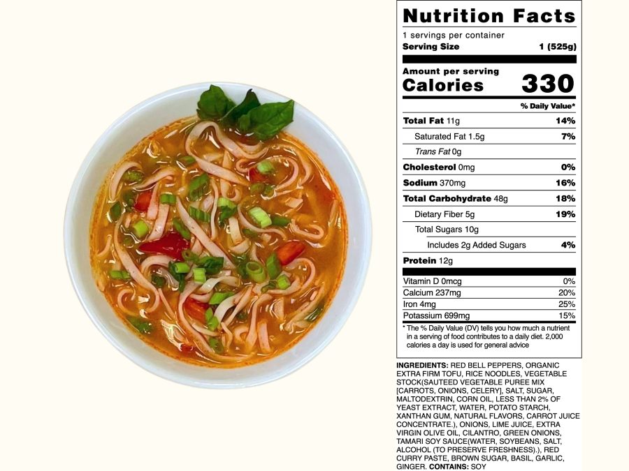 Vegan Thai Red Curry Noodle Soup *GF