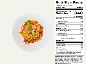 Shrimp & Vegetable Rice Noodle Bowl