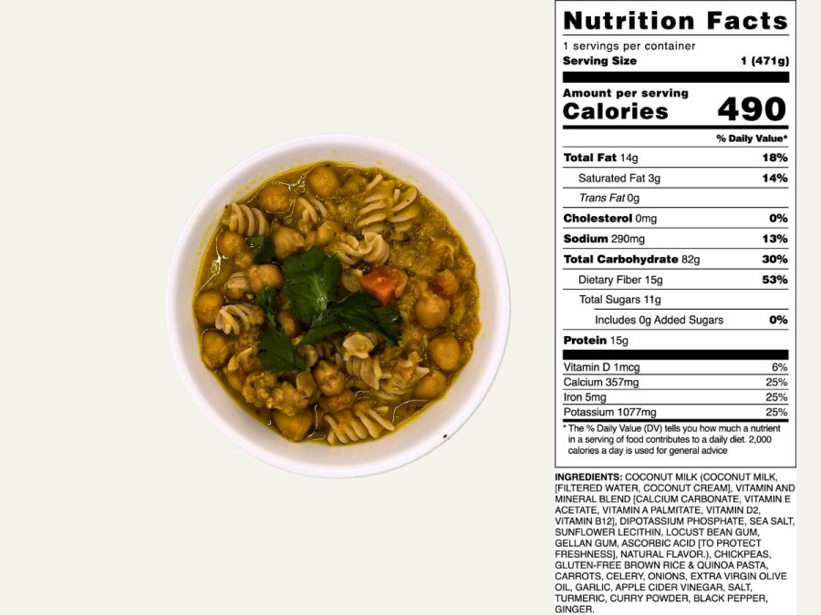 Vegan Creamy Chickpea Noodle Soup